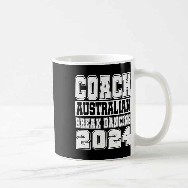 Australian Break Dancing Coach Funny Matching Crew Kaffemugg (Höger)