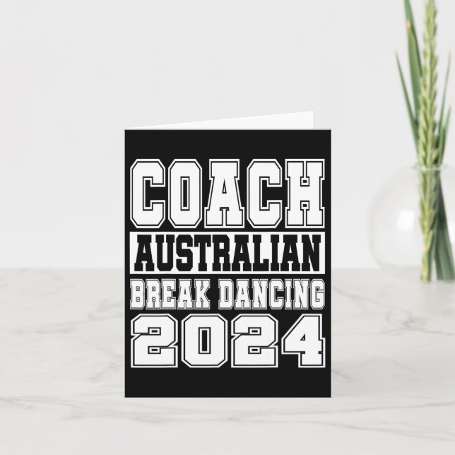 Australian Break Dancing Coach Funny Matching Crew Kort (Framsida)