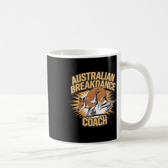 Australian Breakdance Coach 2025 - Funny Kangaroos Kaffemugg (Höger)