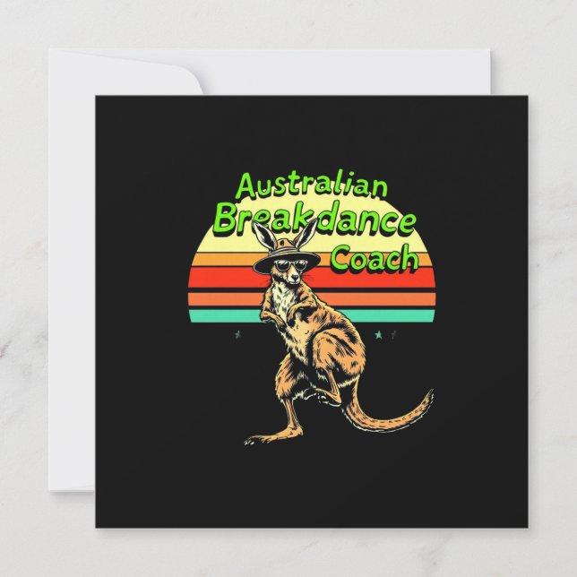 Australian Breakdance Coach Hip hop & Breakdance Inbjudningar (Framsida)