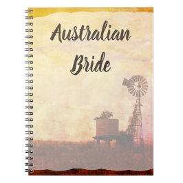 Australian Bride Bröllopsfixaren Notebook Anteckningsbok