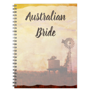 Australian Bride Bröllopsfixaren Notebook Anteckningsbok