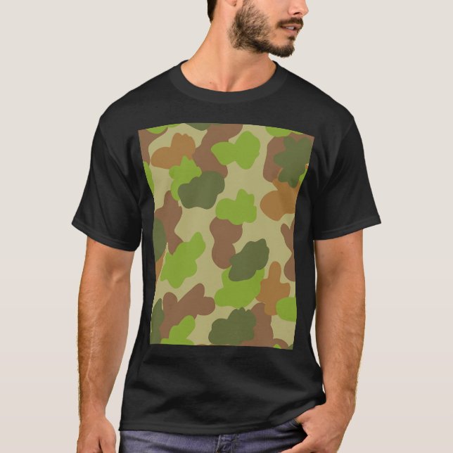 Australian Camouflage. T Shirt (Framsida)