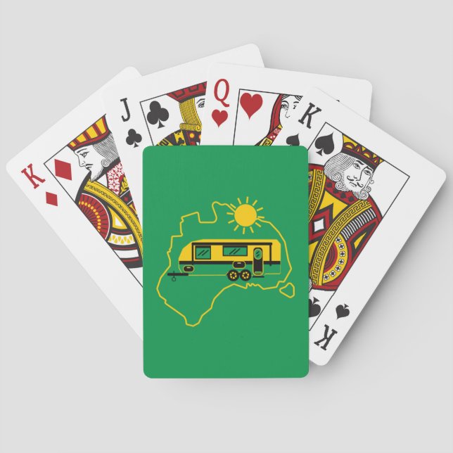Australian Caravan Camping Casinokort (Baksidan)