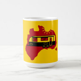 Australian Caravan Camping Kaffemugg