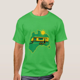 Australian Caravan Camping T Shirt