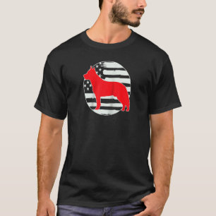 Australian Cattle Dog 4 juli USA-flagga T Shirt