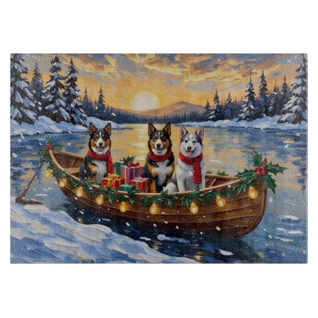 Australian Cattle Dog Christmas Boat Holiday (Framsidan)