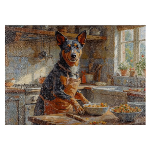 Australian Cattle Dog Cooking in Kitchen (Framsidan)