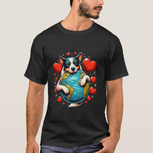 Australian Cattle Dog Earth Day Kram Ägare Kramar  T Shirt