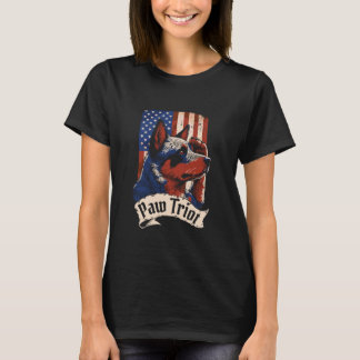 Australian Cattle Dog Flagga Us Ras - Pet Pawtriot T Shirt