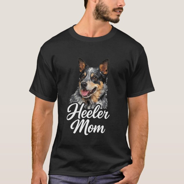 Australian Cattle Dog Heeler Mamma 1 T Shirt (Framsida)