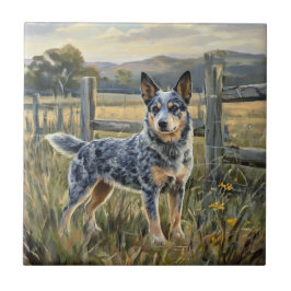 Australian Cattle Dog Kakelplatta