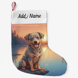 Australian Cattle Dog Liten Julstrumpa