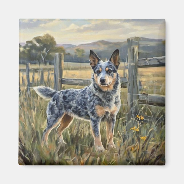 Australian Cattle Dog Magnet (Framsidan)