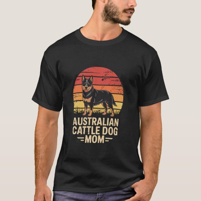 Australian Cattle Dog Mamma T Shirt (Framsida)