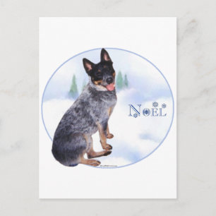Australian Cattle Dog Noel Helg Vykort