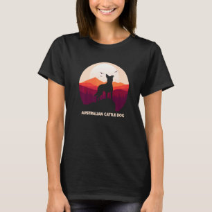 Australian Cattle Dog och Mountain Premium T Shirt