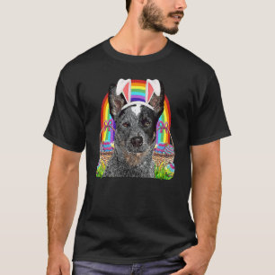 Australian Cattle Dog Påskharen Äggjakt T Shirt
