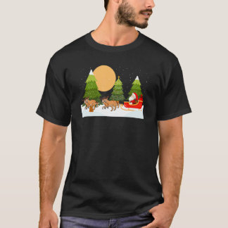 Australian Cattle Dog Ren Jul Ridande Tomte T Shirt