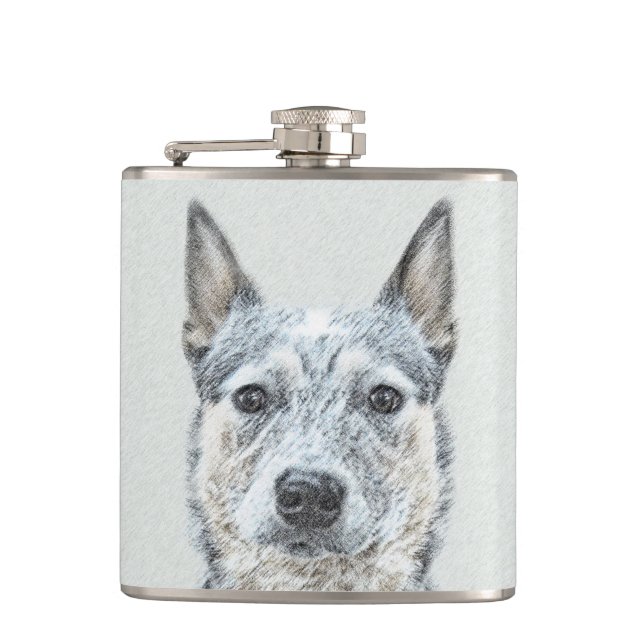 Australian Cattle Dog - Söt Original Hundkonst Fickplunta (Framsidan)