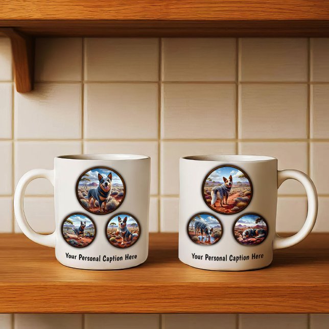 Australian Cattle Hund 6-Image Coffee Mugg Design (Skapare uppladdad)