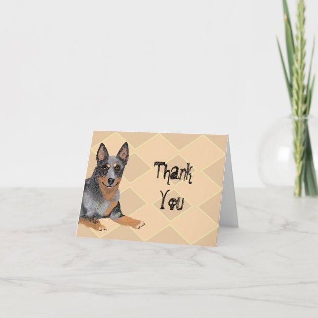 Australian Cattle Hund Blank Tack Notecard Kort (Framsida)