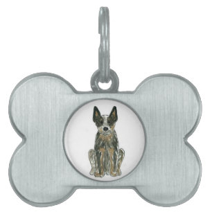 Australian Cattle Hund Blue Heeler Pet Tag ID-bricka Husdjur
