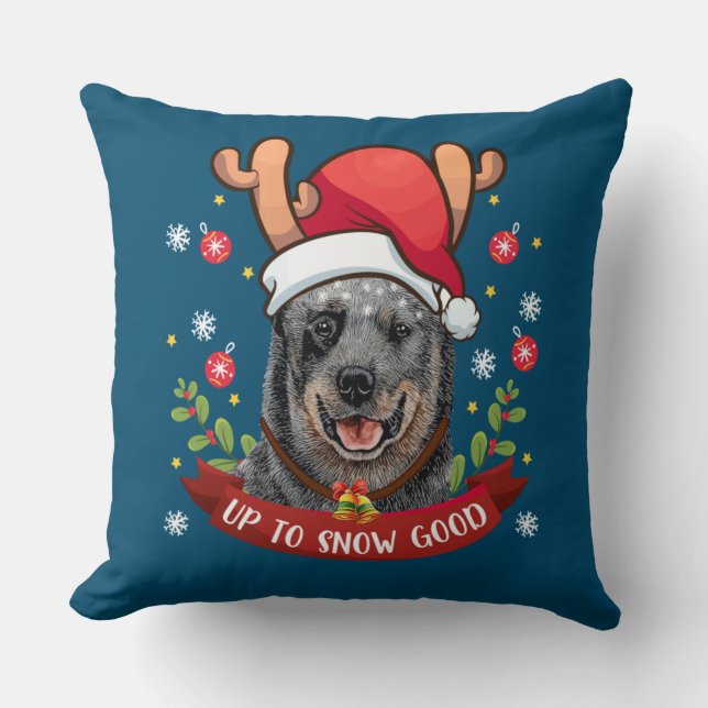 Australian Cattle Hund Blue Heeler Reindeer Christ Kudde (Framsida)