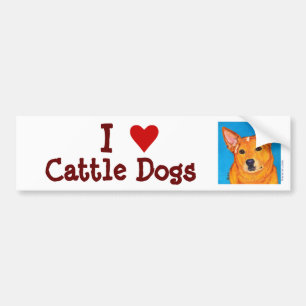 Australian Cattle Hund Bumper Sticker Bildekal
