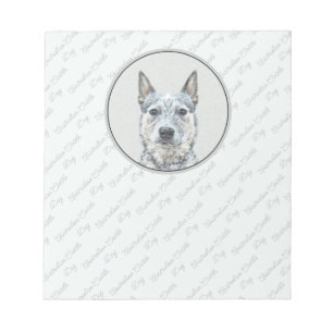 Australian Cattle Hund - Cute Original Hund Art Anteckningsblock