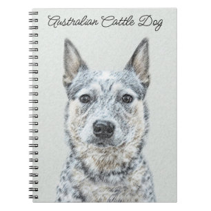 Australian Cattle Hund - Cute Original Hund Art Anteckningsbok