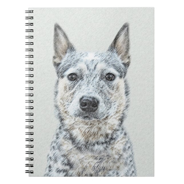 Australian Cattle Hund - Cute Original Hund Art Anteckningsbok (Framsidan)