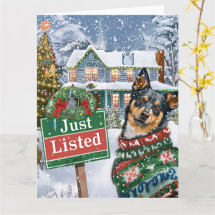 Australian Cattle Hund Festive Realtor jul Kort