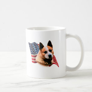 Australian Cattle Hund Flagga Kaffemugg