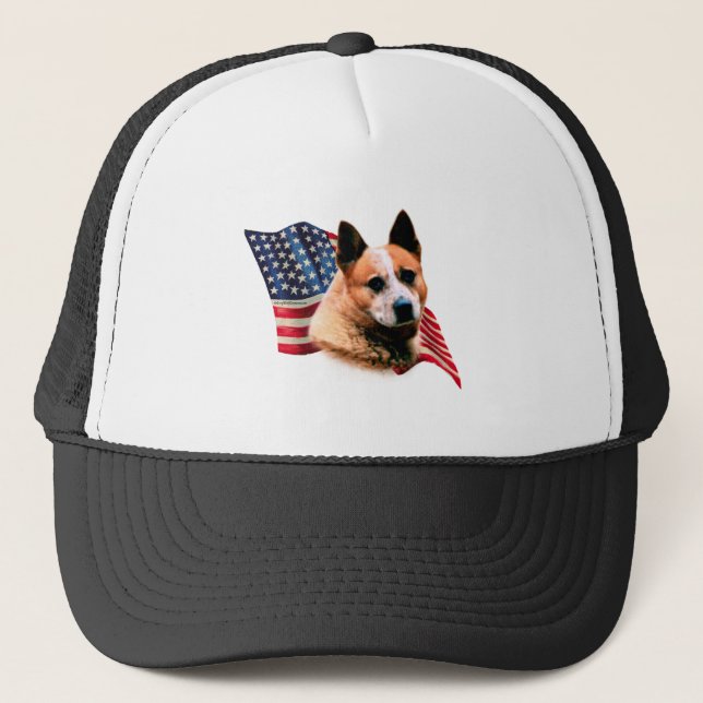 Australian Cattle Hund Flagga Keps (Framsida)
