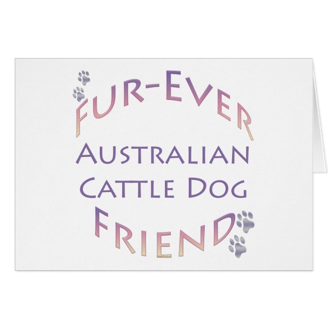 Australian Cattle Hund Furever Hälsningskort (Framsidan Horizontal)