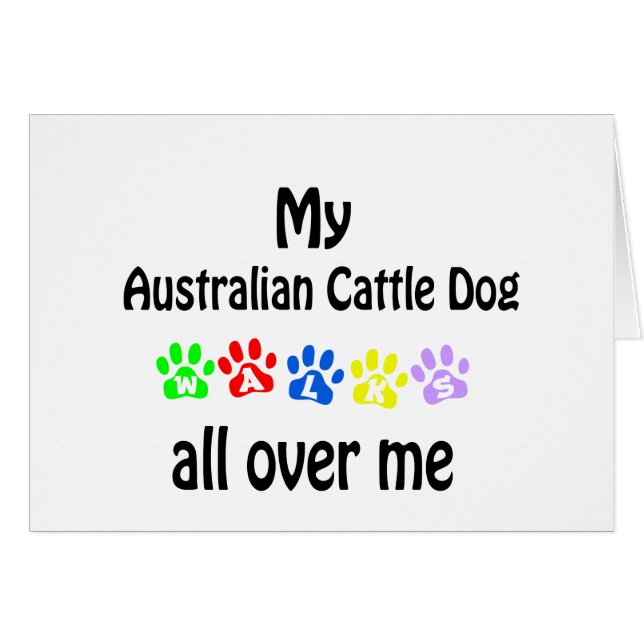 Australian Cattle Hund Hälsningskort (Framsidan Horizontal)