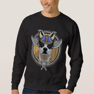 Australian Cattle Hund I Valhalla I Viking Lång Ärmad Tröja