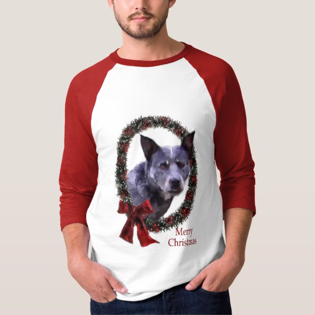 Australian Cattle Hund julgåvor T Shirt (Framsida)