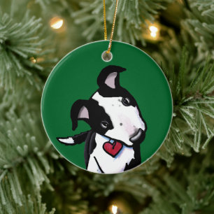 Australian Cattle Hund Julgransprydnad Keramik