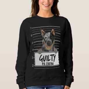 Australian Cattle Hund Mugshot Guilty Hund T Shirt