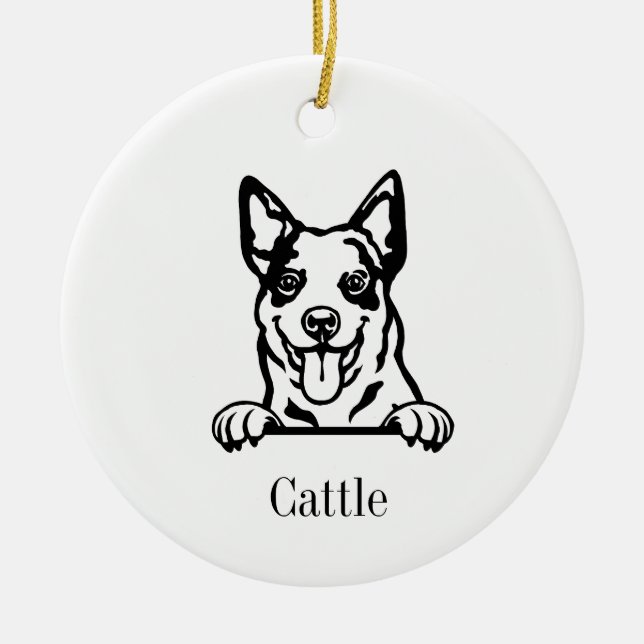Australian Cattle Hund ornament (Framsidan)