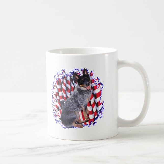 Australian Cattle Hund Patriot Kaffemugg (Höger)