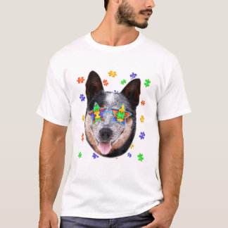 Australian Cattle Hund Puzzle T Shirt