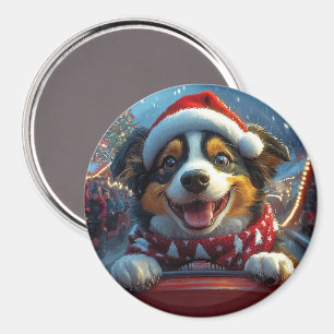 Australian Cattle Hund Roller Underlägg jul Magnet