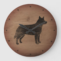 Australian Cattle Hund Silhouette Rustic