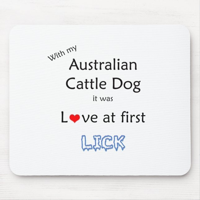 Australian Cattle Hund Slickar design Musmatta (Framsidan)