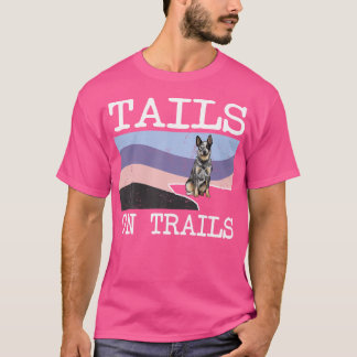 Australian Cattle Hund Svan on Trails Rolig hund H T Shirt