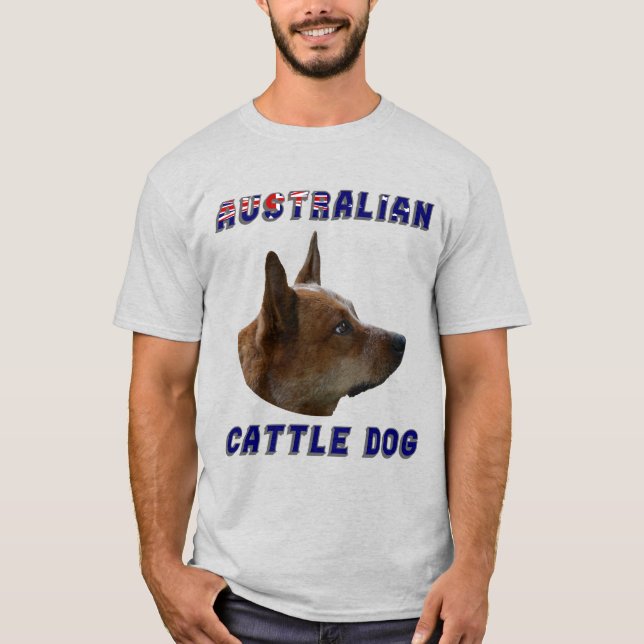 Australian Cattle Hund T Shirt (Framsida)